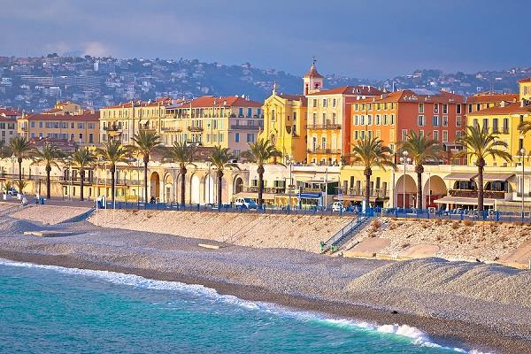 Nice beachside in France