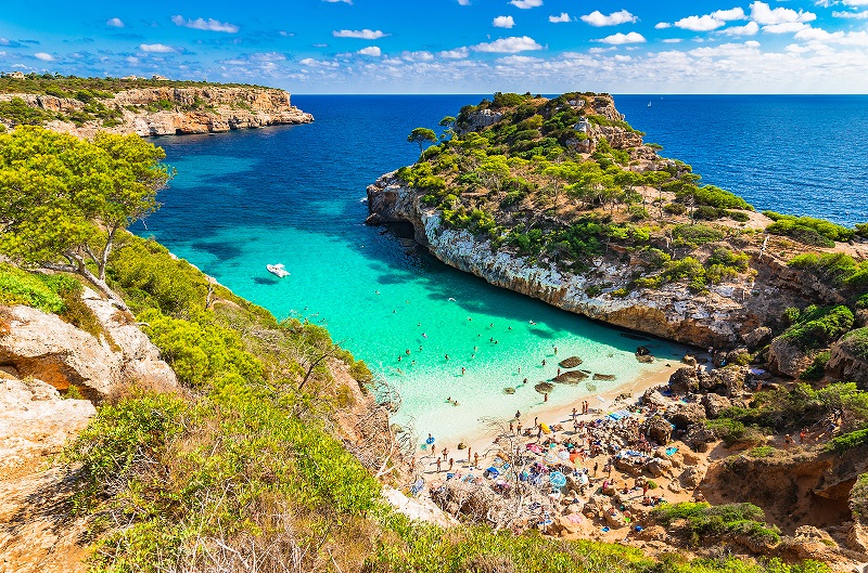 View Of Cala Moro Beach, Majorca