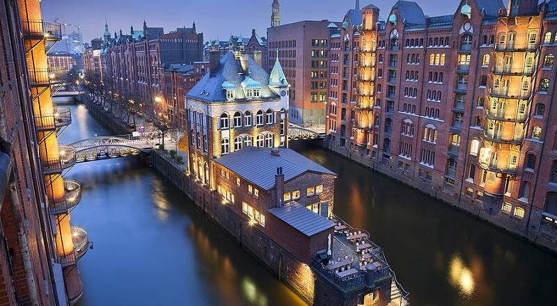 Speicherstadt in Hamburg.