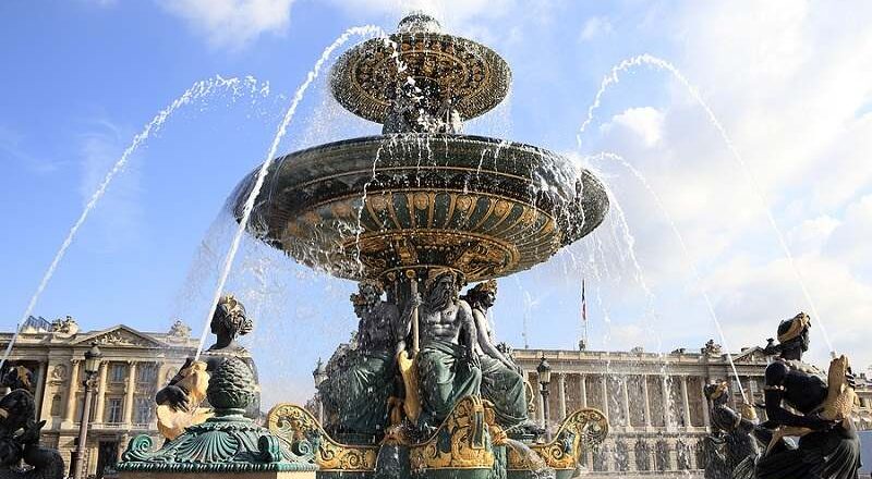 Fountain in Paris, France