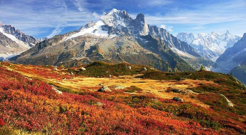 Autumn in Chamonix, France